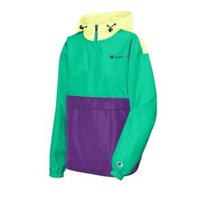 Women’s Champion Color Block Wind Breaker Jacket Size M